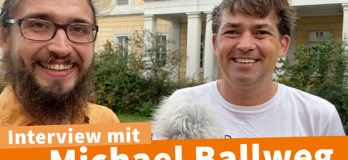 Interview mit Michael Ballweg 23.08. in Darmstadt