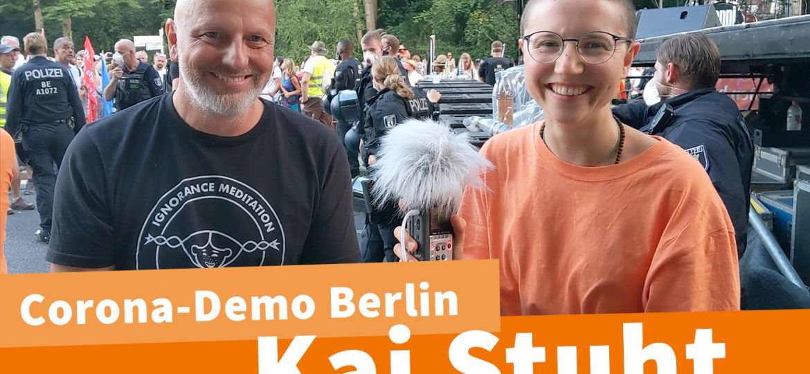 Kai Stuht Corona Demo Berlin Interview